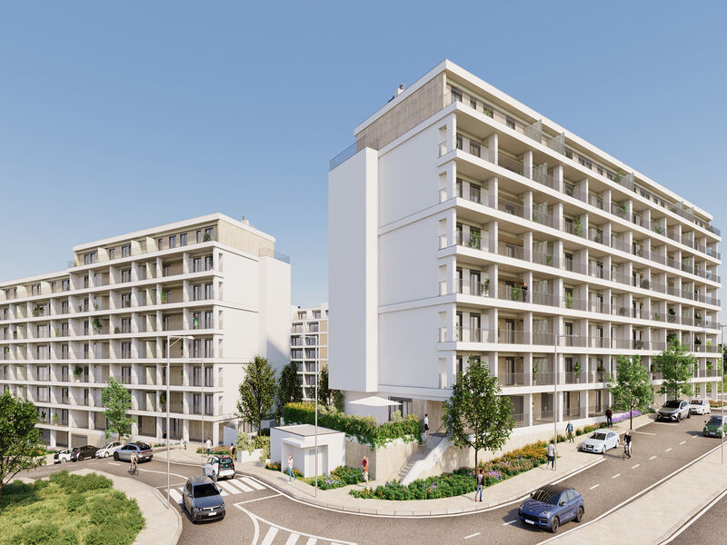 Apartment T4 Modern Loures - balcony, garage, condominium, air conditioning, balconies, swimming pool