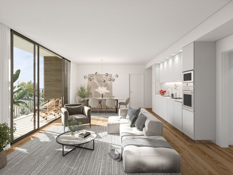 Apartment T2 Carnaxide Oeiras - sauna, condominium, gardens, swimming pool, store room, balcony, balconies