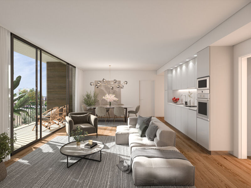 Apartment T2 Carnaxide Oeiras - store room, balcony, balconies, sauna, condominium, gardens, swimming pool