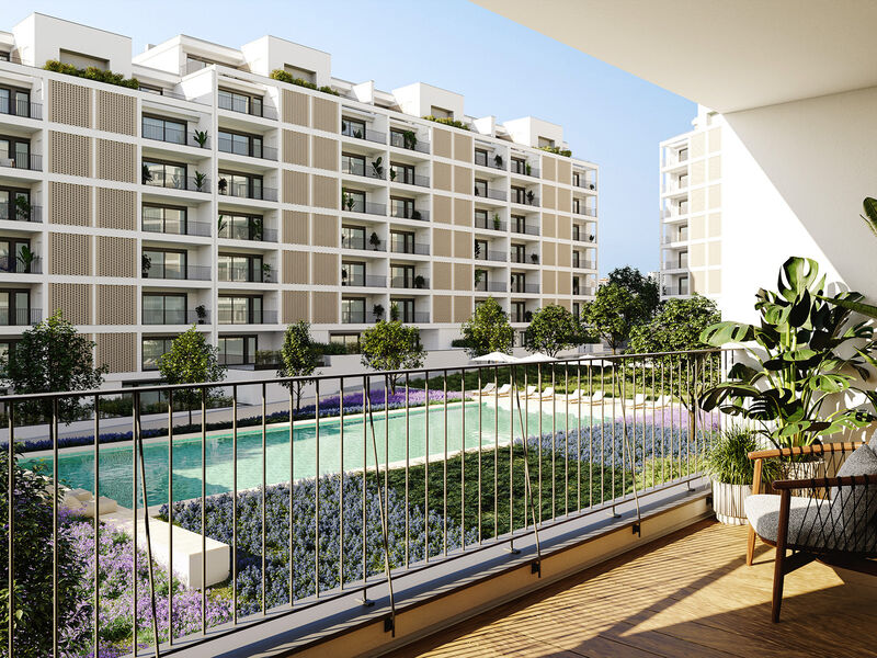 Apartment 4 bedrooms Modern Loures - balcony, swimming pool, air conditioning, balconies, condominium, garage