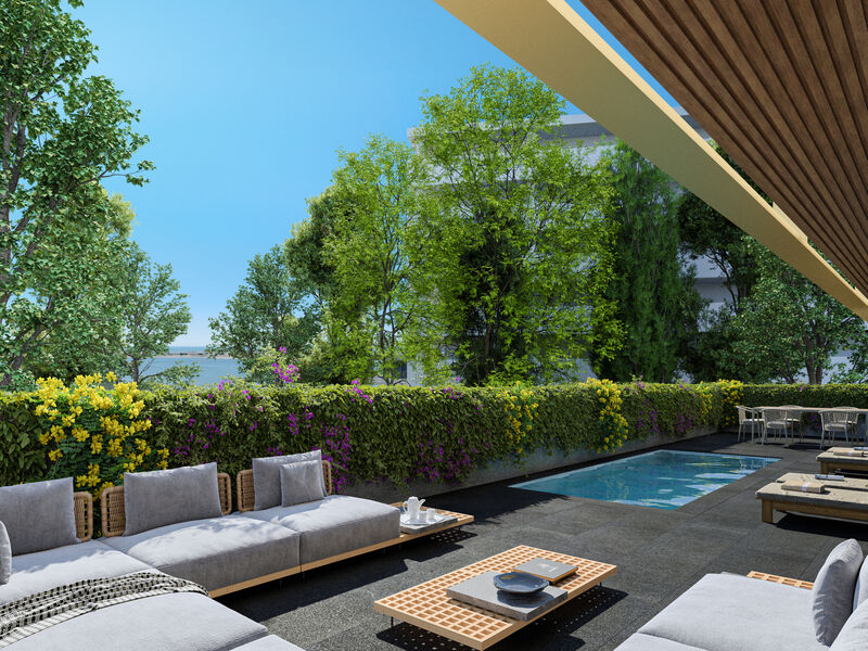 Apartment T3 Canidelo Vila Nova de Gaia - gardens, garden, terrace, balcony, swimming pool, garage