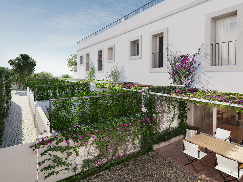 Moradia Moderna no centro V2 Tavira - terraços, piscina, jardins, garagem, condomínio fechado