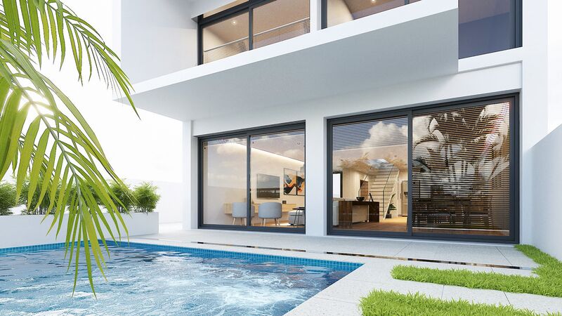 House Modern 4 bedrooms Ericeira Mafra - swimming pool, heat insulation, garage, balcony
