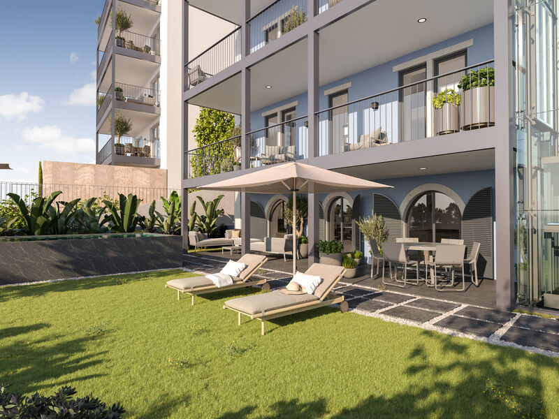Apartment T2 Monte Estoril Cascais - garage, balcony, parking space, balconies, sea view, swimming pool, garden