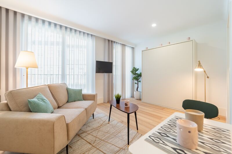 Apartment T1 neue in the center Bolhão  Santo Ildefonso Porto - garden, equipped, garage, kitchen, parking space