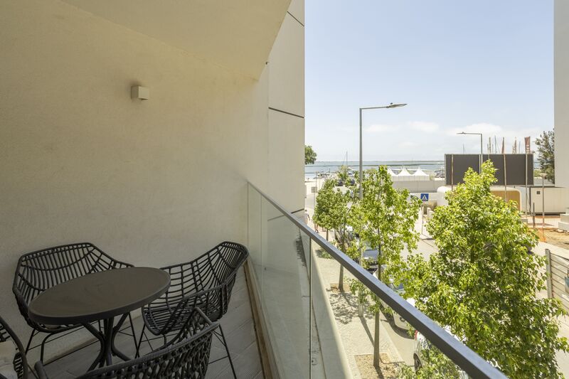 Apartment T2 neue Marina de Olhão - balcony, balconies, 1st floor, kitchen, swimming pool, terrace, garage