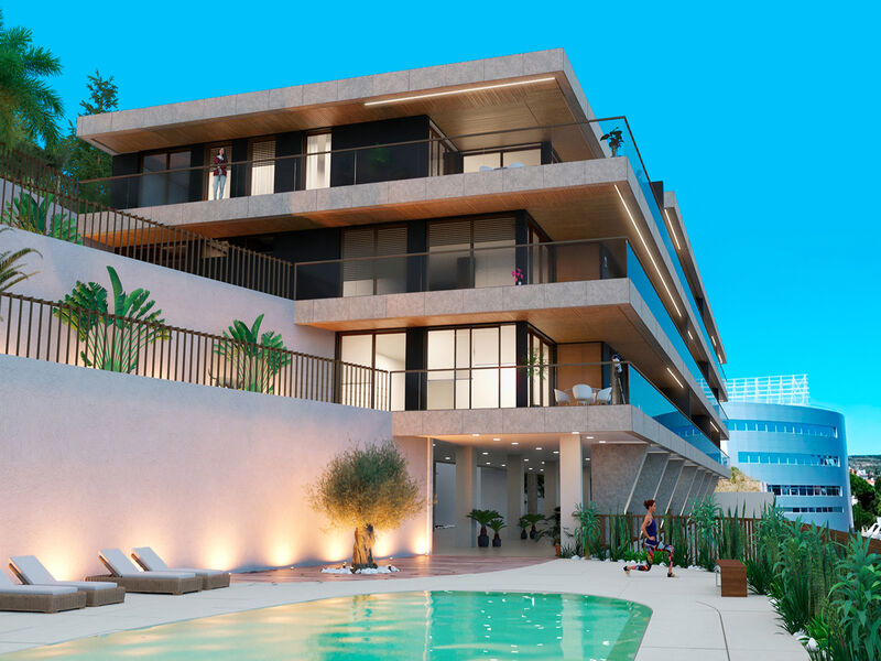 Apartment T2 Oeiras - green areas, balconies, condominium, gardens, balcony, swimming pool