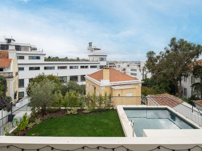 Apartment new 4 bedrooms Estoril Cascais - balconies, swimming pool, balcony, store room, condominium, garden