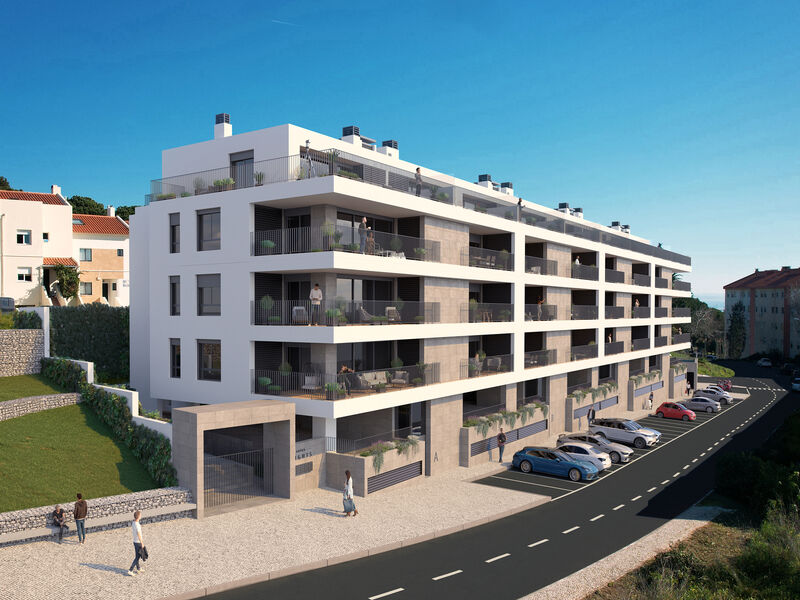 Apartment 3 bedrooms Duplex Caxias Oeiras - garden, gated community, gardens, swimming pool, balconies, terraces, balcony, terrace