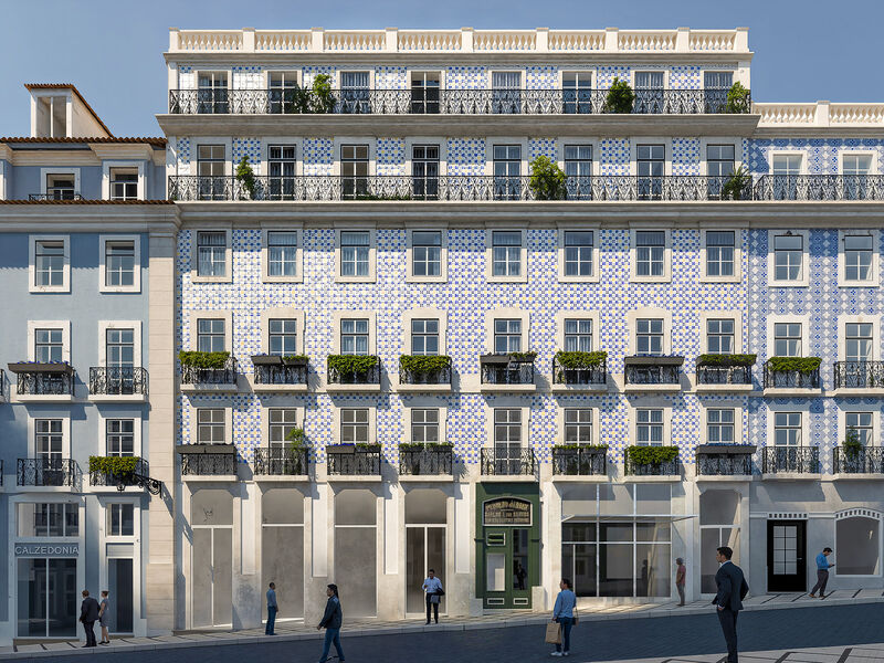 Apartamento T1 de luxo no centro Chiado  São Nicolau Lisboa - terraços