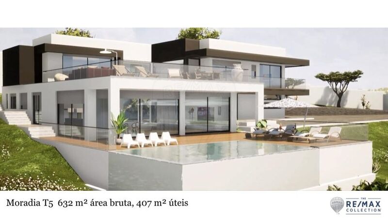 House V5 Luxury in the field Lourinhã - fireplace, garden, garage, balcony, automatic gate, balconies, store room, solar panels, terrace, heat insulation, terraces, automatic irrigation system, air conditioning, equipped, gardens, swimming pool