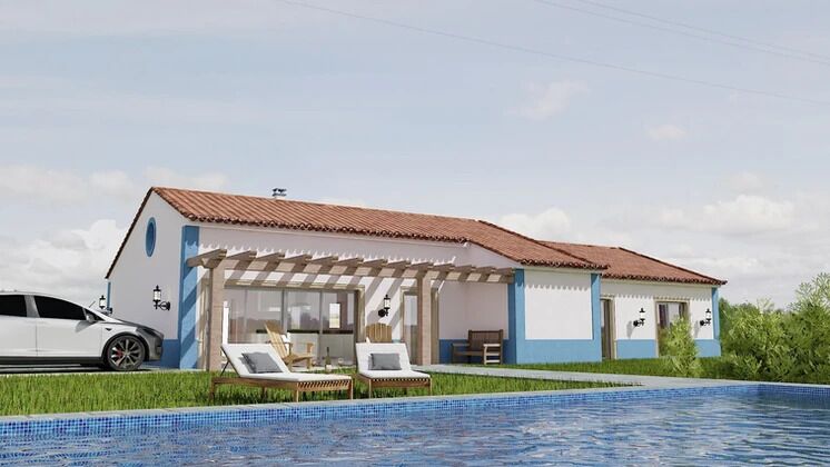 Farm V3 Casével Santarém - terraces, swimming pool, fruit trees, terrace, gardens, equipped, electricity, olive trees