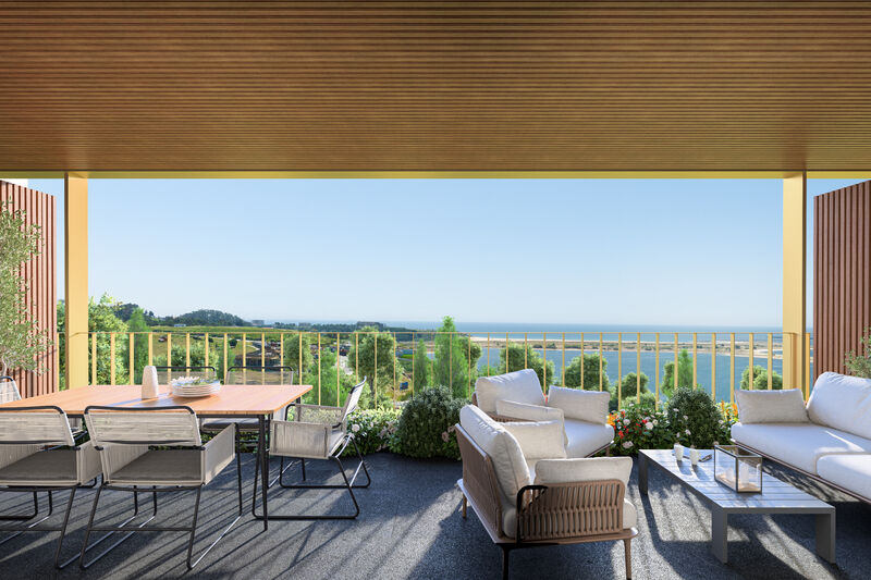 Apartment Luxury 3 bedrooms Canidelo Vila Nova de Gaia - balcony, gardens, 2nd floor