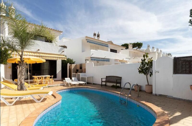 Casa V2 de luxo Almancil Loulé - varandas, ar condicionado, lareira, terraços, jardim, piscina