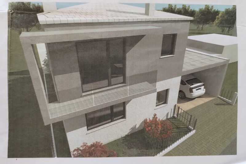 House V3 neues Outeiros da Gandara Leiria - double glazing, garden, garage, automatic gate, solar panels, air conditioning, barbecue, terrace, equipped