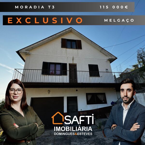 Moradia V3 Melgaço - sótão, garagem