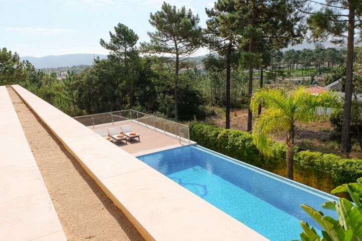 House Renovated V7 Castelo (Sesimbra) - balcony, terraces, swimming pool, garage, sauna, terrace, garden