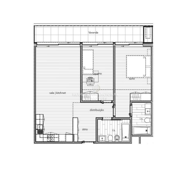 Apartment T2 Vila Nova de Gaia - balcony, garage, terrace, parking space, air conditioning