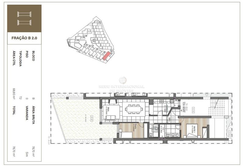 Apartamento T2 novo Quarteira Loulé - ténis, cozinha equipada, piscina