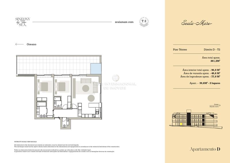 Apartment 2 bedrooms Canidelo Vila Nova de Gaia - balconies, balcony, terrace