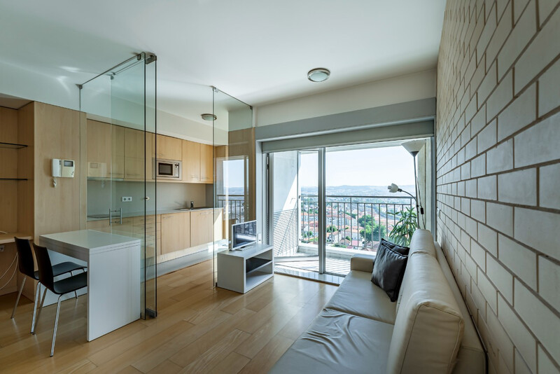 Apartment Luxury T0 Bonfim Porto - kitchen, parking space, garage, furnished