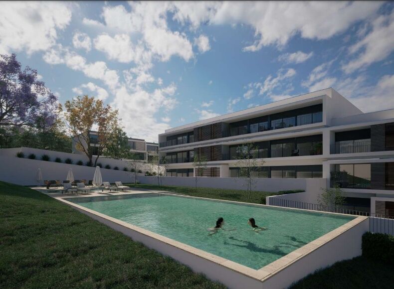 Apartment Luxury under construction T2 Gondomar - terrace, terraces, gardens, garage, gated community, balcony, balconies, swimming pool, air conditioning