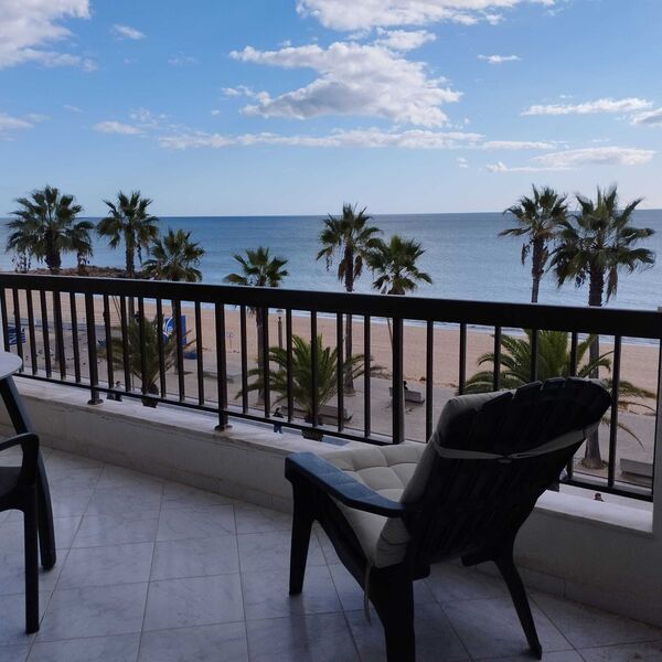 Apartamento com vista mar T2 Quarteira Loulé - lugar de garagem, marquise, ar condicionado, varanda, vista mar