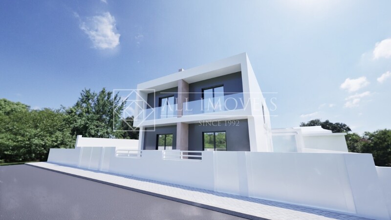 House Semidetached V3 Quinta das Laranjeiras Fernão Ferro Seixal - double glazing, balcony, equipped kitchen, garden, balconies, air conditioning, quiet area, swimming pool, solar panels