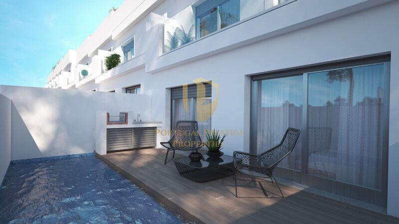 House V3 Isolated Olhão - underfloor heating, double glazing, terraces, air conditioning, barbecue, acoustic insulation, alarm, terrace, balcony, heat insulation, sea view, swimming pool