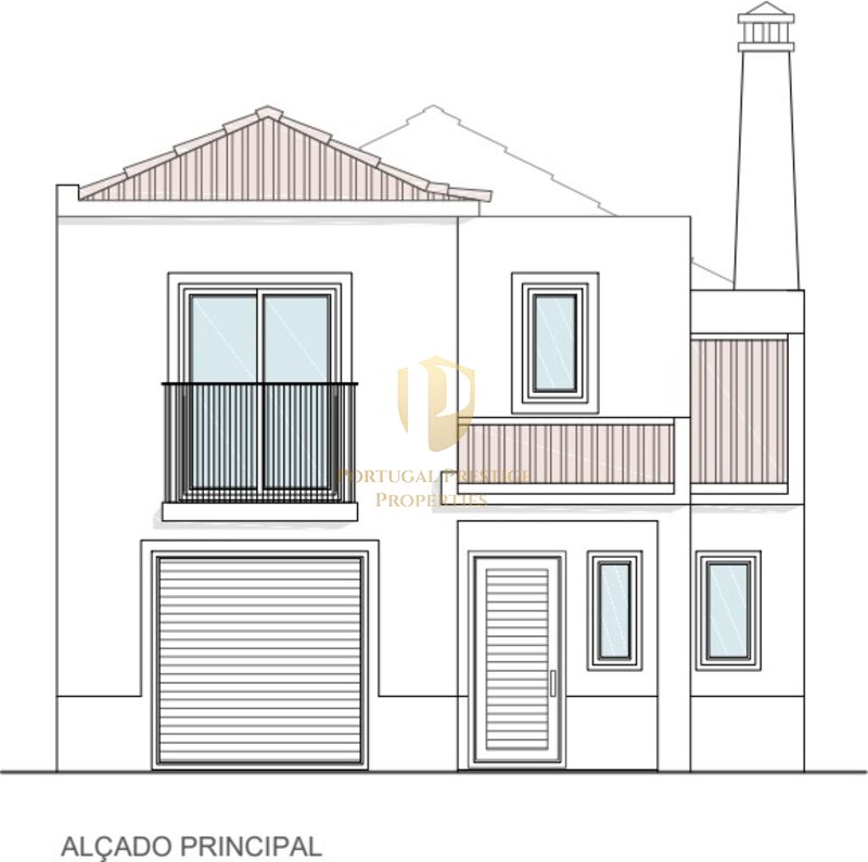 Moradia V3 em construção Tavira - varanda, terraço, garagem