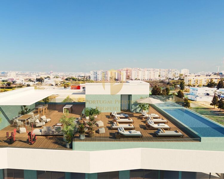 Apartamento novo em construção T3 Faro - bbq, piscina, isolamento térmico, ar condicionado, terraços, vidros duplos