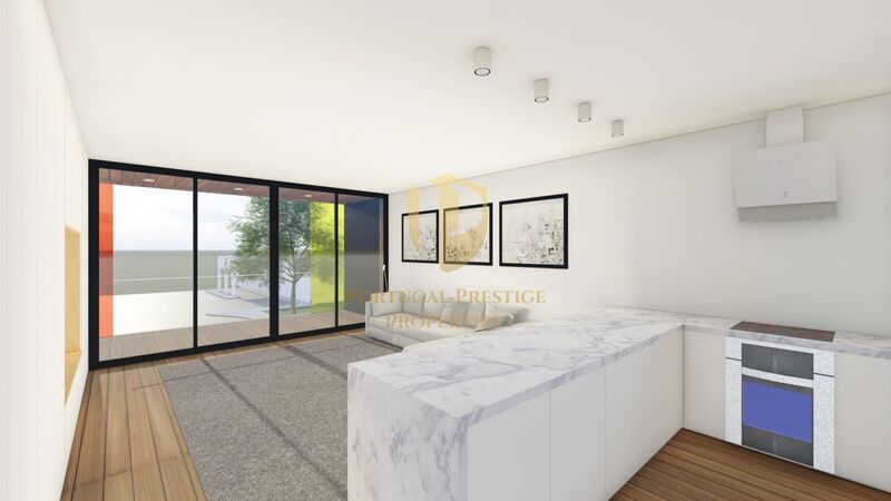 Apartamento T1 Moderno em construção Montenegro Faro - jardim, varanda, piscina, garagem, equipado, painéis solares, arrecadação, bbq, condomínio privado