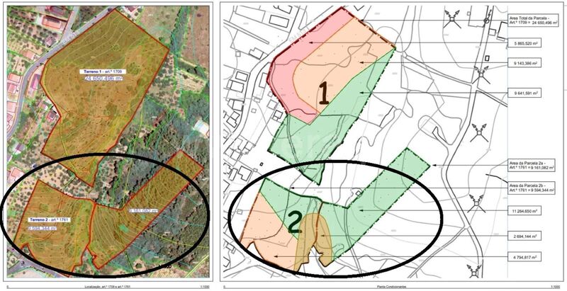 Land with 18755sqm Vales do Rio Covilhã - electricity