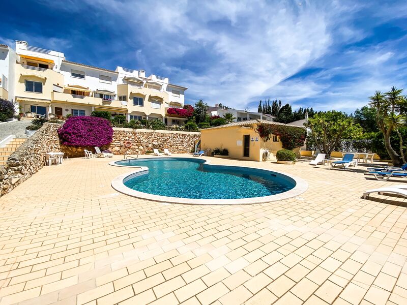 Apartment Duplex 3+1 bedrooms Praia da Luz Lagos - equipped, balcony, swimming pool, furnished, gardens, kitchen, terrace, parking lot, sea view, beautiful view, fireplace