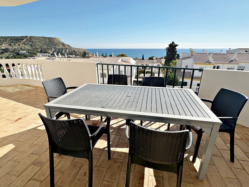 Apartment T2 Luz Lagos - kitchen, balcony, sea view, fireplace