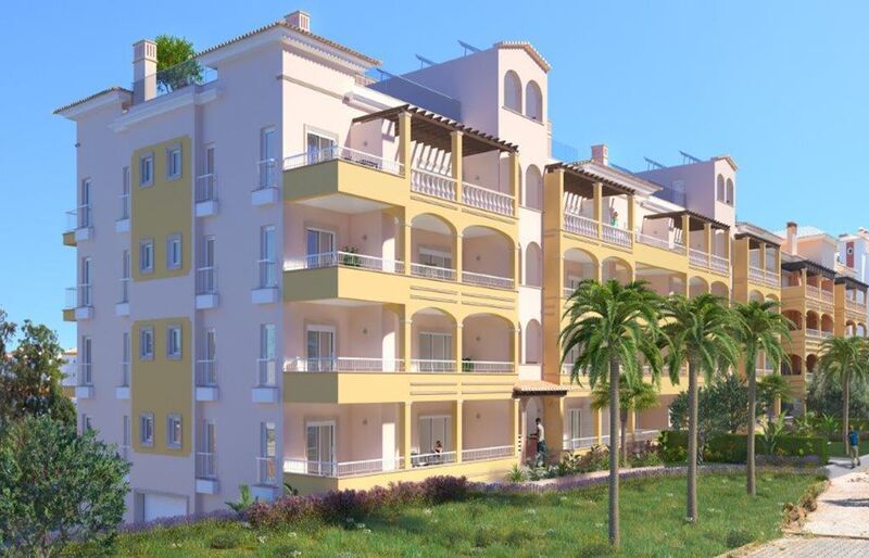 Apartment T2 Ameijeira São Gonçalo de Lagos - balconies, terraces, terrace, swimming pool, solar panels, balcony, air conditioning, double glazing, radiant floor, garage