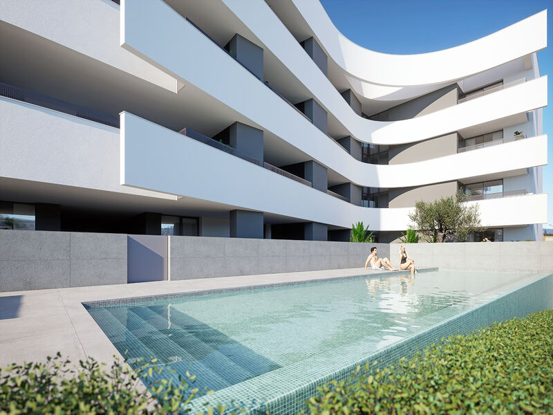 Apartamento Moderno em construção T2 Porto de Mós São Gonçalo de Lagos - piscina, varandas, terraço