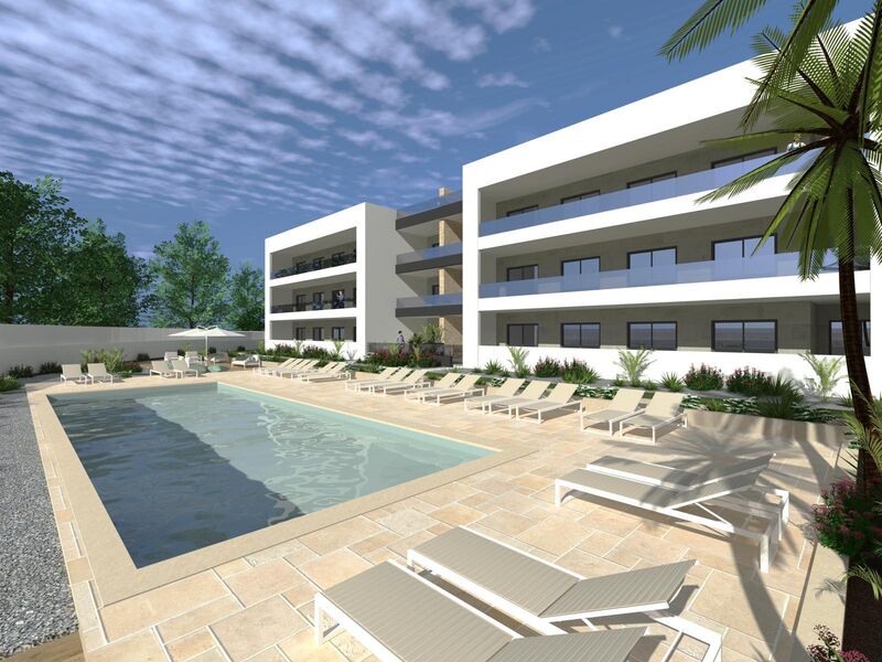 Apartment Modern T2 Má Partilha Alvor Portimão - garden, balcony, garage, parking space, swimming pool, gated community