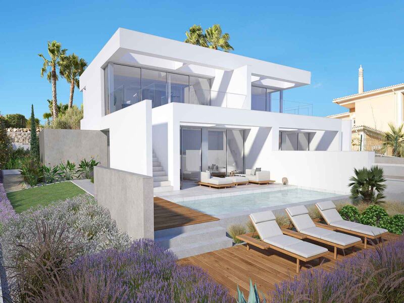 House Luxury under construction 3 bedrooms Rua Monte Lemos Luz Lagos - swimming pool, garden, sea view