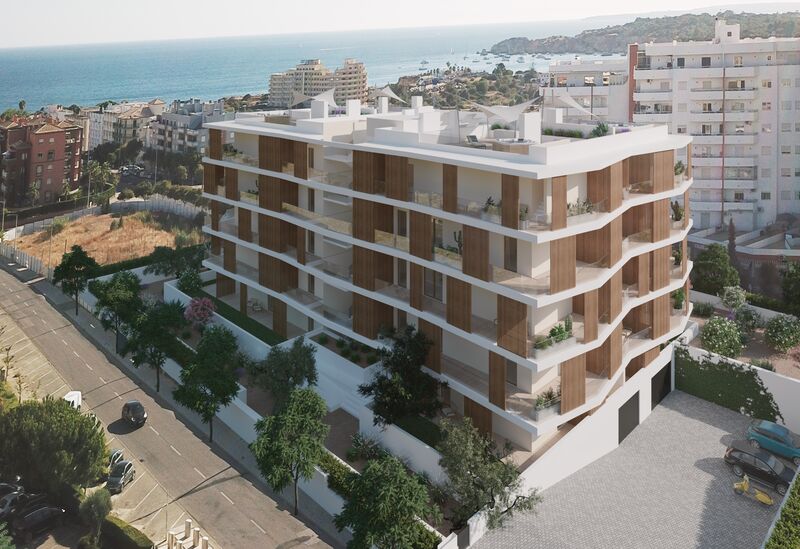 Apartment neue near the beach T1 Praia da Rocha Portimão - gated community, swimming pool, parking space, garage, balcony, garden