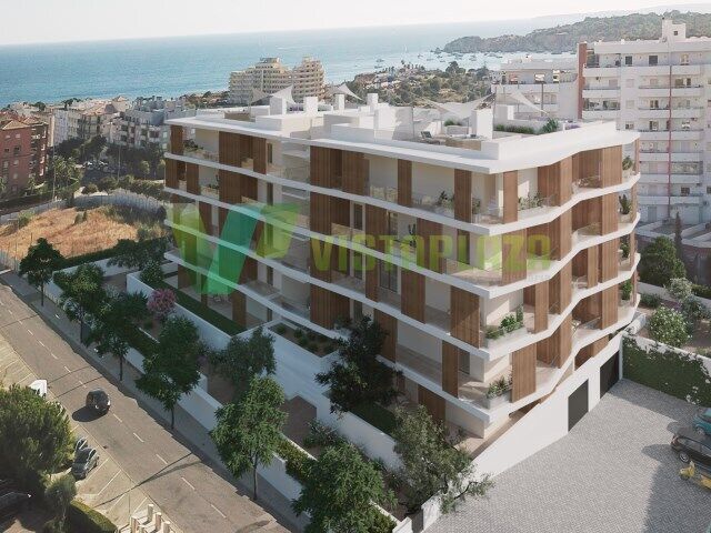 Apartamento T2 novo O Sitio dos 3 Castelos Portimão - jardim, condomínio fechado, varandas, lugar de garagem, piscina