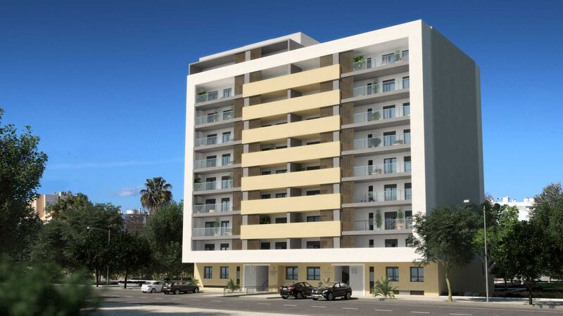 Apartamento novo bem localizado T1 Junto á Praça Portimão - garagem, ar condicionado, varanda