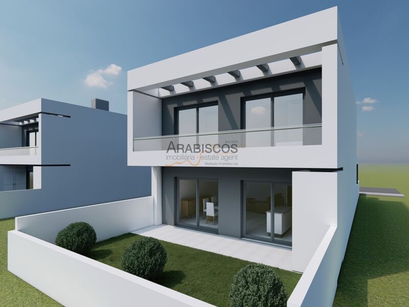 House V4 Semidetached under construction Lagoa - Estômbar Lagoa (Algarve) - parking lot, solar panel, balcony, balconies, backyard, air conditioning