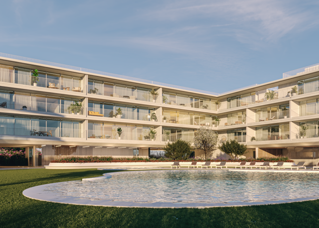 Apartment nieuw sea view Vilamoura Quarteira Loulé - air conditioning, sea view, garden, store room, great view, balcony, balconies, swimming pool