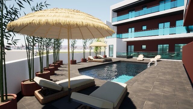 Apartamento T3 Pêra Silves - ar condicionado, painéis solares, piscina, garagem, jardim, equipado