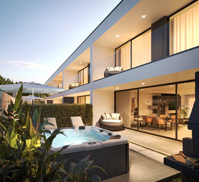 Moradia de luxo em construção V3 Albufeira - varanda, terraço, cozinha equipada, jardim, garagem, bbq