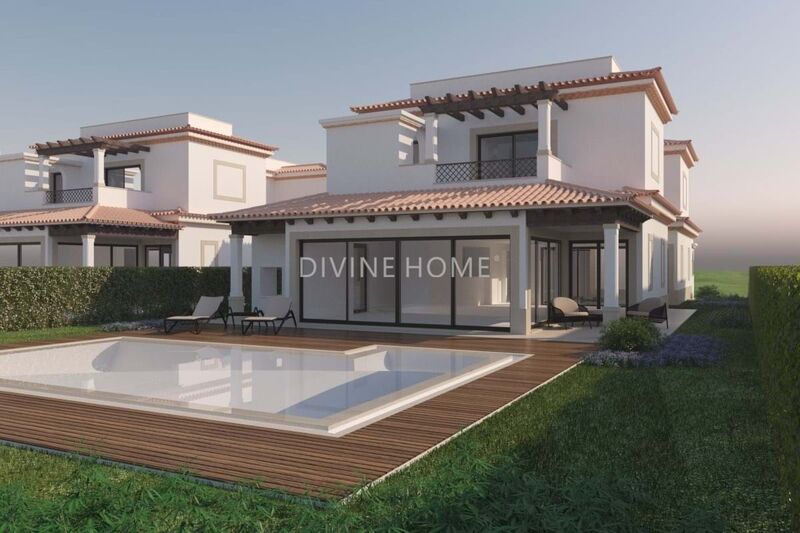 House V3 Luxury in the field Albufeira e Olhos de Água - equipped, garage, tennis court, furnished, air conditioning, swimming pool, playground, solar panels, terrace