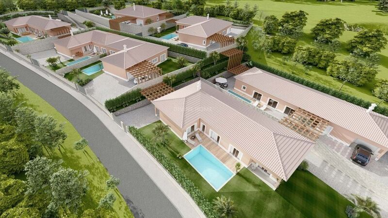 Moradia Moderna em construção V4 Alcantarilha e Pêra Silves - garagem, ar condicionado, painéis solares, piscina, terraço, vidros duplos