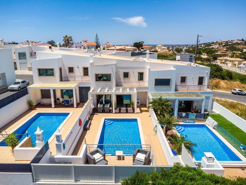 House V3 Modern Albufeira - terraces, swimming pool, air conditioning, garden, balcony, sea view, balconies, garage, fireplace, terrace