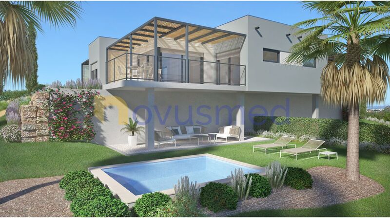 House V1+2 Semidetached spacious Gramacho Lagoa (Algarve) - solar panels, equipped kitchen, double glazing, air conditioning, swimming pool